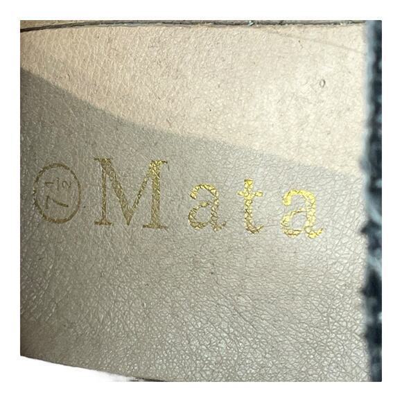 Mata Animal Print Plaid Raw‎ Edge Slip On Platform Shoes Women Size 7.5 - Picture 13 of 13